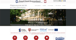 Desktop Screenshot of gimnazjum60.pl