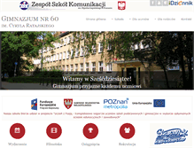Tablet Screenshot of gimnazjum60.pl
